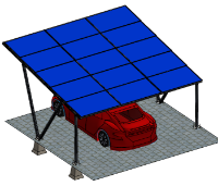 Zonnepanelen Carport 1A-XL