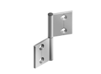 scharnier aluminium deurpost raam 3d view