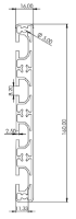 1.09.016160.44LP - aluminium Profiel 16x160, 4E, LP - tekening - tekening