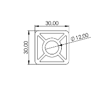 1.11.030030.03SP - aluminium Profiel 30x30 0F SP