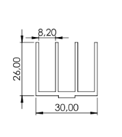 1.19.15131 - Schuifprofiel 30x26