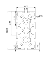 1.11.050100.84S - aluminium Profiel 50x100, 8E S - tekening	1.11.050100.84S - aluminium 