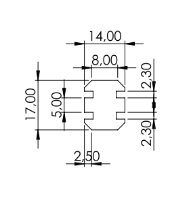 1.19.185F2F2.20 - Glijprofiel PA F