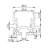 1.19.254040 - Rollenprofiel 40x40