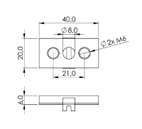 1.31.6E2M6 - Schuifmoer zwaar, 2xEM6