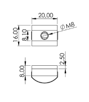 1.32.EM8 - Schuifmoer met veer, EM8
