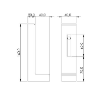 1.44.716002 - Hoek verstelbare voet