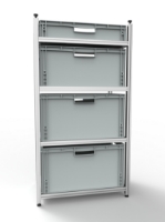 Aluminium stelling voor euroboxen